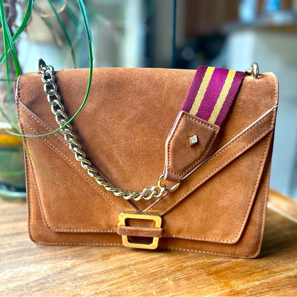 Sam Edelman Madeline accordion suede purse